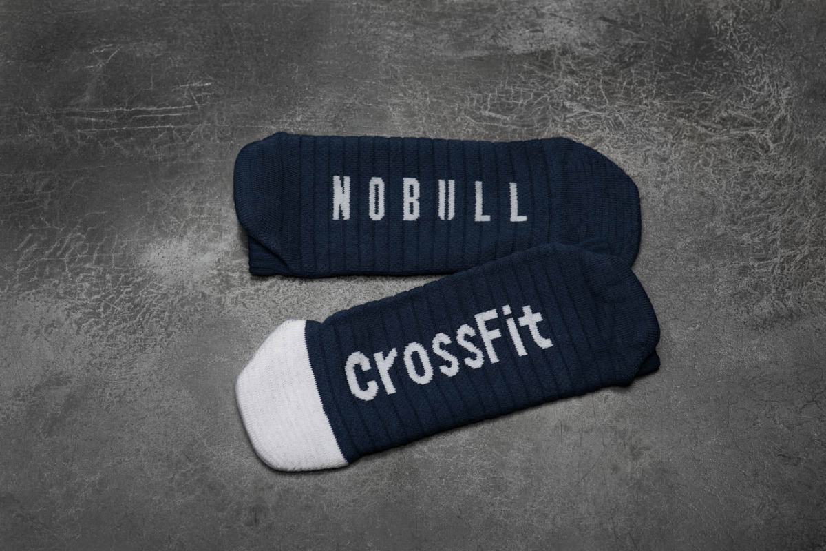 Nobull Low Crossfit® Men's Socks Navy White | Australia (IW7826)